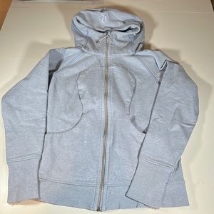Women’s activewear Light blue Lululemon Scuba hoodie sz 8